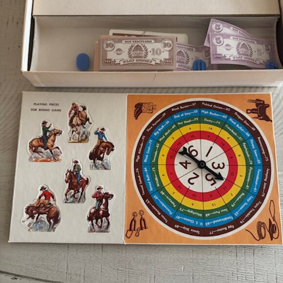 NEW, OPEN BOX 1957 Whitman Rodeo The Wild West Game - Picture 5 of 12